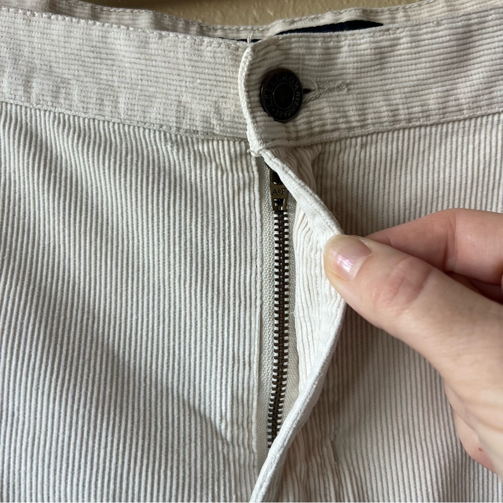 VTG Abercrombie & Fitch Corduroy Skirt Women’s 12 A-Line Raw Hem Y2K 100% Cotton - Picture 3 of 11